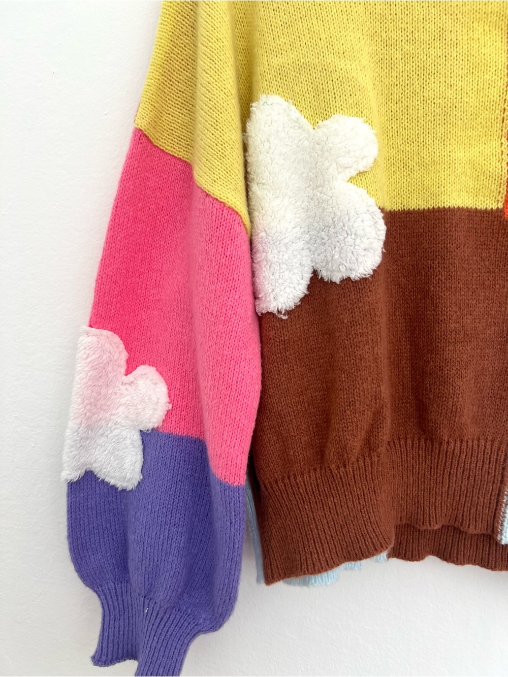 Colorful Color Block Cloud Sweater - Picture 2 of 7
